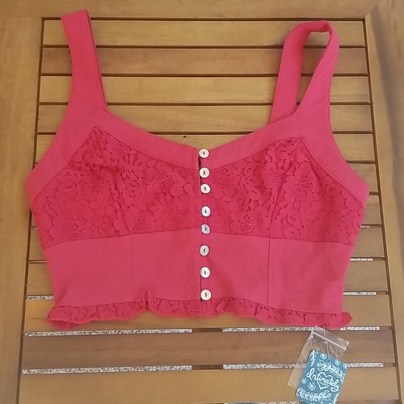 Free People Tops - Free People Lace Crop Top